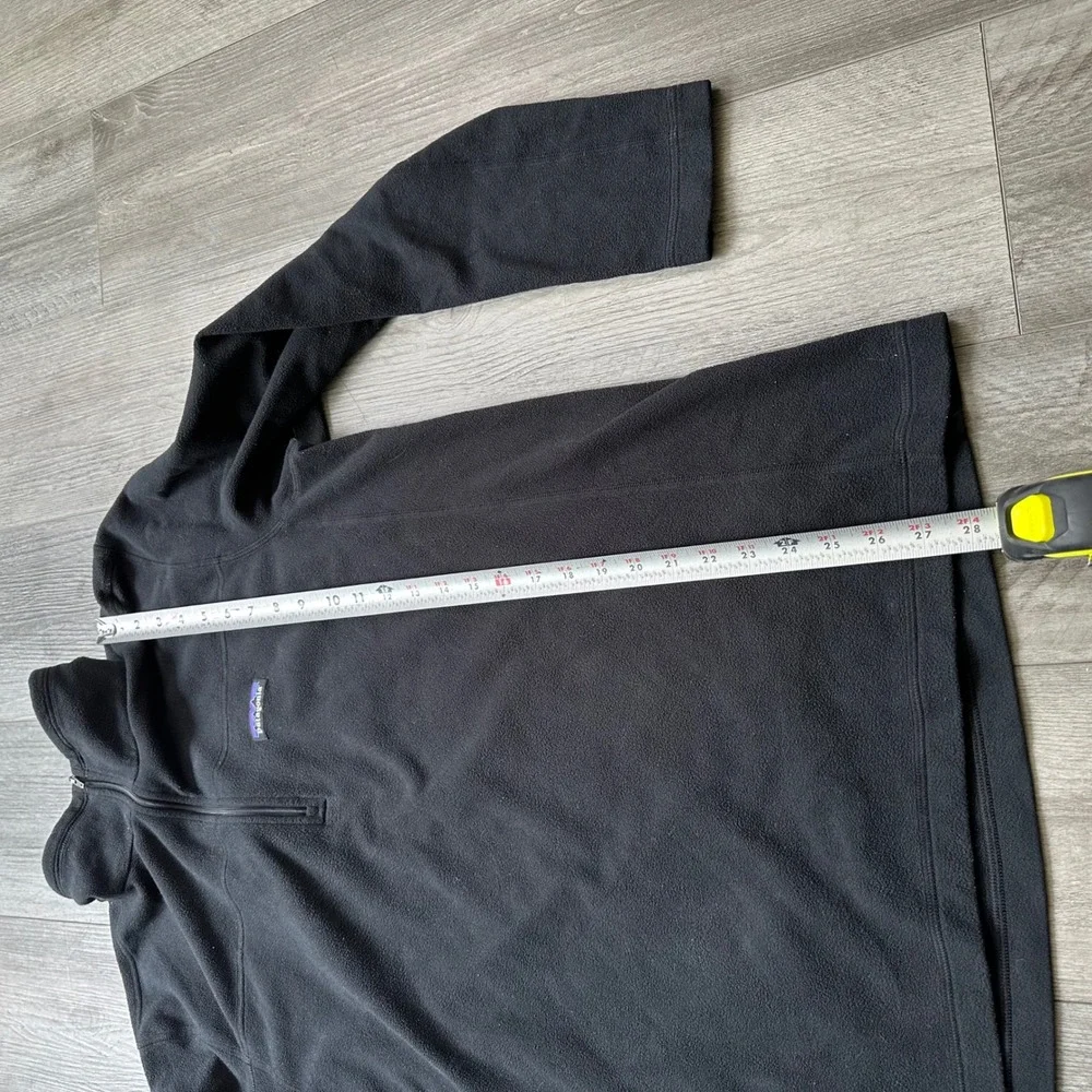Patagonia Men's Size L Black 1/4 Zip Fleece Pullover Better sweater Pullover
